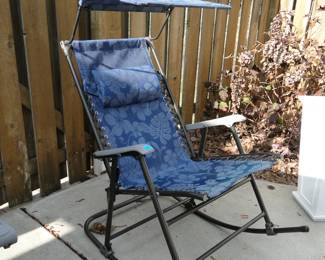 Rock out in your outdoor rocking chair