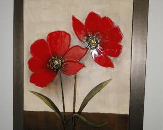 Vibrant colorful pair of flowers to adorn your walls