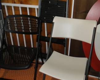 Folding chairs, for all those last minute guests.