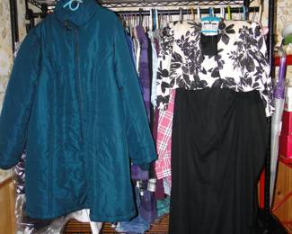 We have some very nice articles of clothing, and we have a clothing rack too