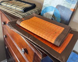 place mats on top for the dresser that goes with the $1100 bedroom set