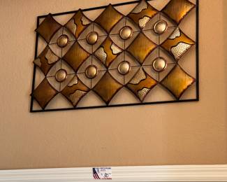 metal wall art $30