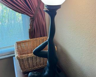 Art Deco Lamp $150 (there is another one that is same style but different lady...or maybe the same lady in a different position????)