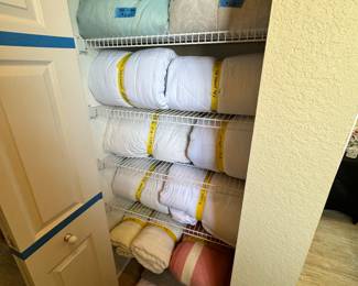 Bedspreads and quilts and other linens