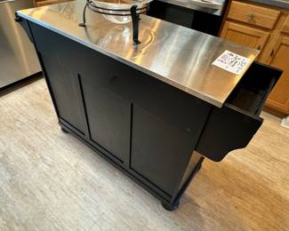 Kitchen Island with Stainless Steel Top