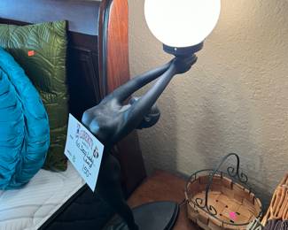 Art Deco Lamp $150 (there is another one that is same style but different lady...or maybe the same lady in a different position????)