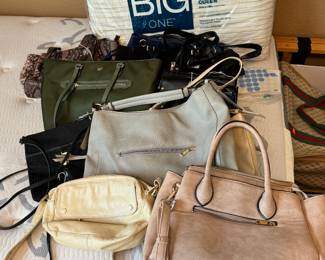 Variety of purses. Some nice, some REALLY nice