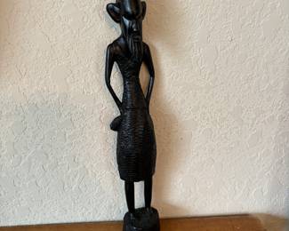 African ebony wood figurine.