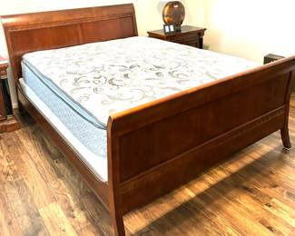 Beautiful Wooden Sleigh Bed (contemporary)