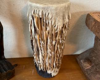 African made goat skin drum.