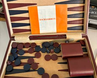 "1970's" Backgammon Travel Set