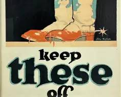 Original WWI 1918 "Keep these off the U.S.A" Liberty Bonds Framed Advertising Poster
