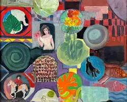 Sachse Janice People and Places of Louisiana Oil on Canvas Framed Painting
