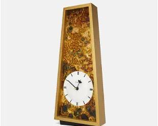 Sessions Retro Imitation Tortoise Shell MCM Wall Clock
