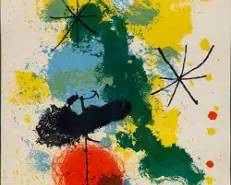 Joan Miro "Untitled Composition" 1964 Mourlot Press Lithograph
