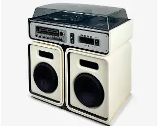 SC 7300 General Electric Mid Century Modern Record Player Stereo System
