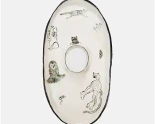 ON THE NOSE Maya Barrera & Brianna Capozzi Wabi Sabi Animals Serving Tray
