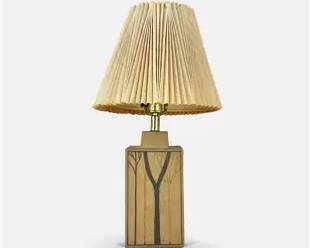 Ron Lederer Signed Stoneware MCM Studio Pottery Lamp
