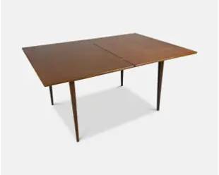 Eastern European Mid-Century Modern Folding Teak Dining Table
