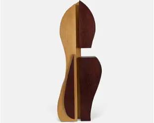 Bruce Miller Modernist Penguin Wood Sculpture
