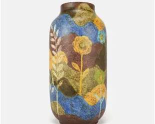 Alvino Bagni for Raymor Italy Floral Art Pottery Vase
