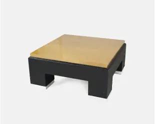 1970s Marble Top Square Low Coffee Table
