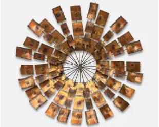 David Grossman Decorative MCM Brutalist Sunburst Sculpture
