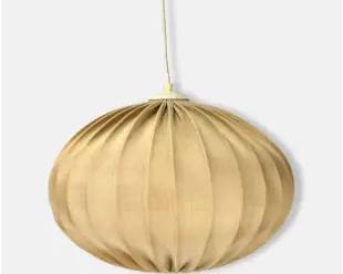 Fabric Modernist MCM Cocoon Pendant Lamp
