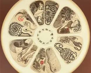 Artist Signed "Zodiac" 1974 Framed Lithograph
