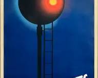 A. M. Cassandre 1930s NIGHT SLEEPER WAGONS LITS Original Art Deco Railway Advertising Travel Poster
