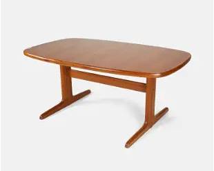 Danish Modern Oval Dining Table in Teak from Skovby Mobelfabrik MCM

