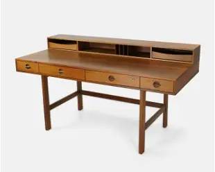 Peter Lovig Nielsen for Dansk Danish Modern Flip Top Teak Writing Desk
