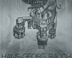 Hans-Georg Rauch "Centre Culturel Allemand / German Cultural Center" Screen Print on Foil Framed
