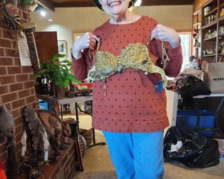 Here's Judi...with the Belly Dance Costume Bra!