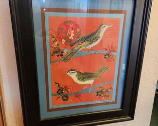 Stitching and paint...signed by Artist 