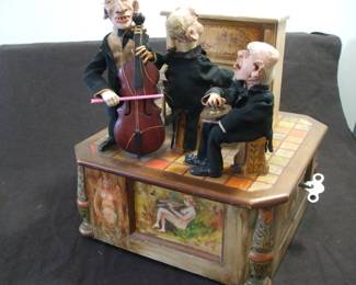 Rare, possibly, unique, hand made and painted musical Automaton from the early 1800's. 