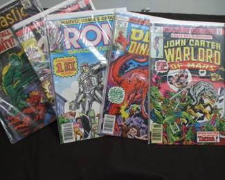 THOUSANDS of Comics....yes, thousands! The majority are in plastic sleeves! A whole room has been devoted to COMICS!