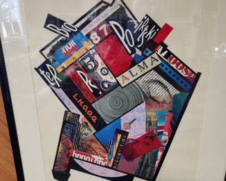 A colorful Original Collage by our client - Dale Luciano