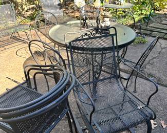 Wrought iron patio furniture 