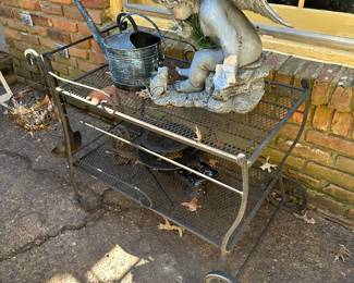 Wrought iron cart 
