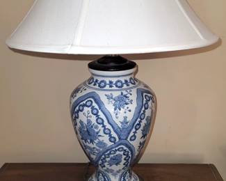 Pair of (Asian) floral lamps