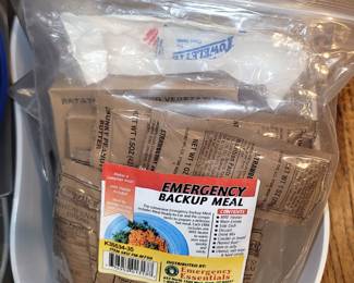 Emergency backup meals - preppers