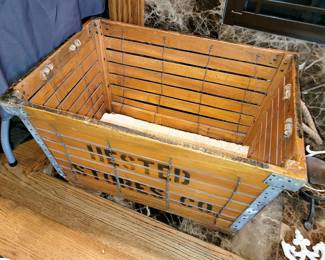 Large vintage wooden crate