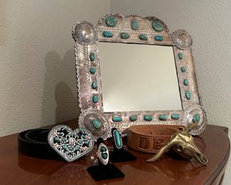 Beautiful turquoise and silver.