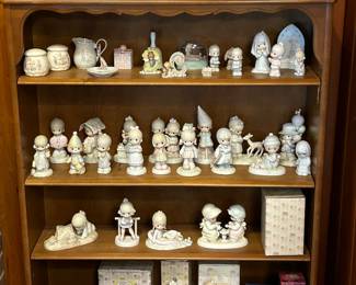 Dozens of Precious Moments.