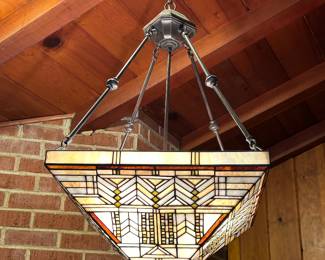 One of several exquisite lamps.