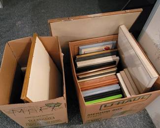 Empty picture frames