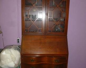 Vintage slant-front secretary