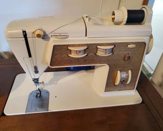 Sewing Machine in Cabinet