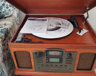 New! Phono - CD Player - Cassette and Radio